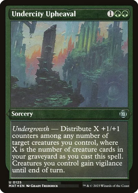 Undercity Upheaval, Magic card MAT 125 — March of the Machine: The Aftermath set