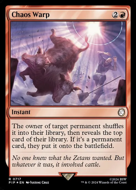 Distorsion chaotique, carte Magic PIP 717 — extension Fallout