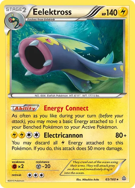 Eelektross, Pokémon card PRC 65 — Primal Clash set
