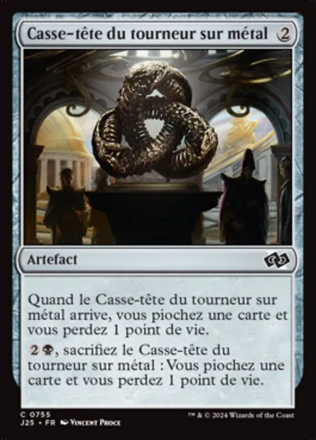 Casse-tête du tourneur sur métal, carte Magic J25 755 — extension Foundations Jumpstart