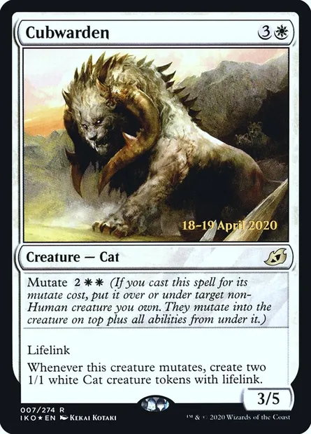 Cubwarden, Magic card PIKO 7s — Ikoria: Lair of Behemoths Promos set