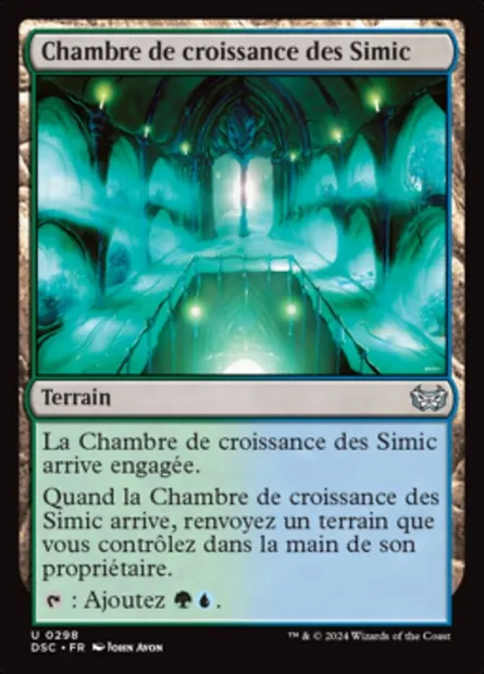 Chambre de croissance des Simic, carte Magic DSC 298 — extension Duskmourn: House of Horror Commander