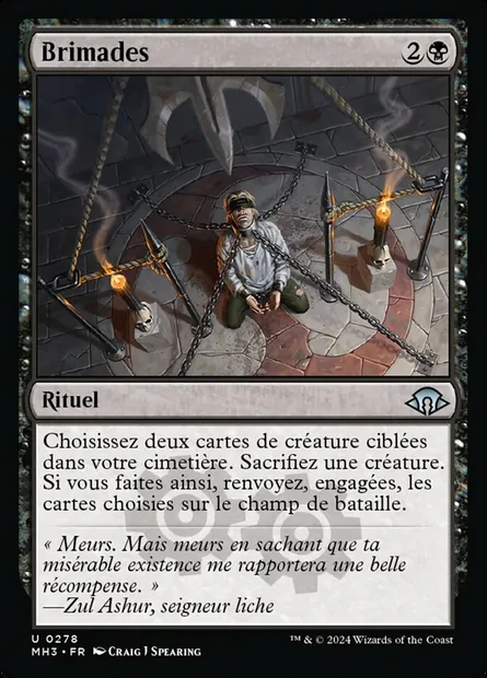 Brimades, carte Magic MH3 278 — extension Modern Horizons 3