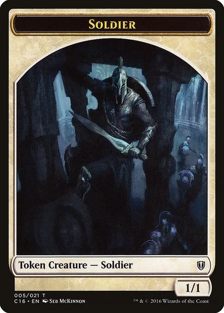 Soldier, Magic card TC16 5 — Commander 2016 Tokens set