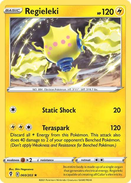 Regieleki, Pokémon card EVS 60 — Evolving Skies set