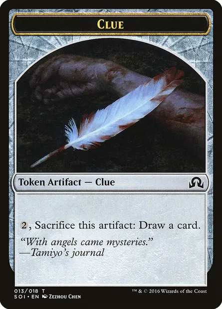 Clue, carte Magic TSOI 13 — extension Shadows over Innistrad Tokens