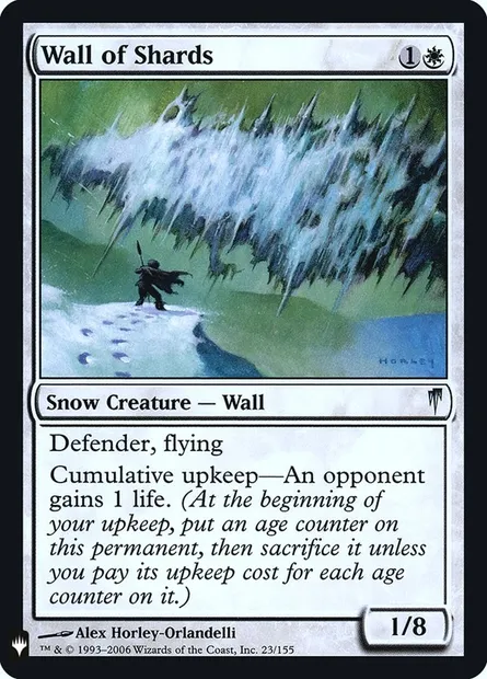 Wall of Shards, Magic card PLST CSP-23 — The List set