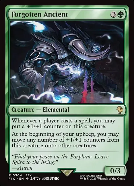 Forgotten Ancient, Magic card FIC 304 — Final Fantasy Commander set