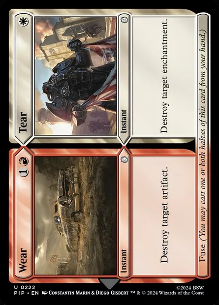 Wear // Tear, Magic card PIP 222 — Fallout set