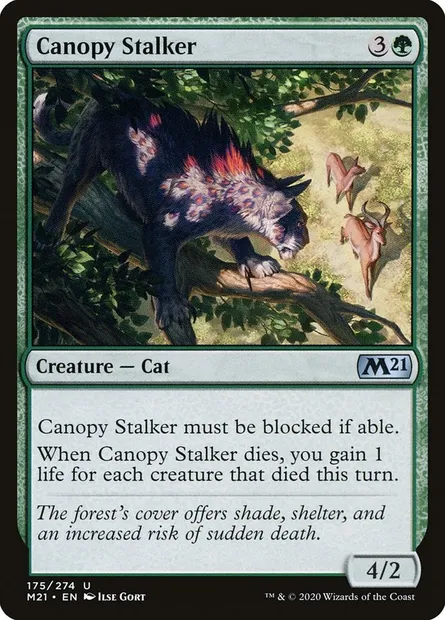 Canopy Stalker, Magic card M21 175 — Core Set 2021 set