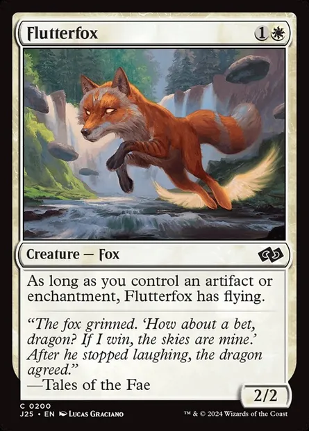 Flutterfox, Magic card J25 200 — Foundations Jumpstart set