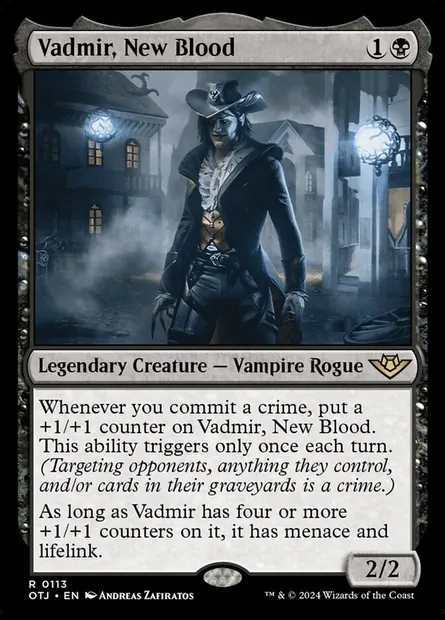 Vadmir, New Blood, Magic card OTJ 113 — Outlaws of Thunder Junction set