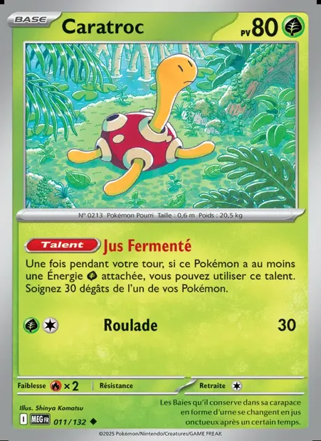Caratroc, carte Pokémon MEG 011 — extension Méga-Évolution