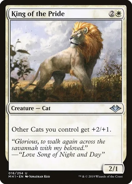 King of the Pride, Magic card MH1 16 — Modern Horizons set