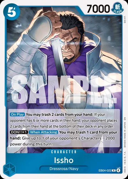 Issho, One Piece card EB04-022 — EGGHEAD CRISIS set