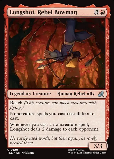 Longshot, Rebel Bowman, Magic card TLE 120 — Avatar: The Last Airbender Eternal set