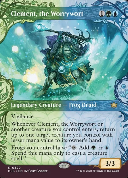 Clement, the Worrywort, Magic card BLB 329 — Bloomburrow set