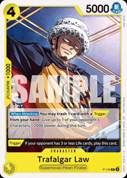 Trafalgar Law, One Piece card P-155 — Promotion card set