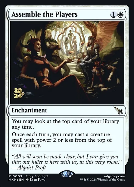 Assemble the Players, Magic card PMKM 3s — Murders at Karlov Manor Promos set