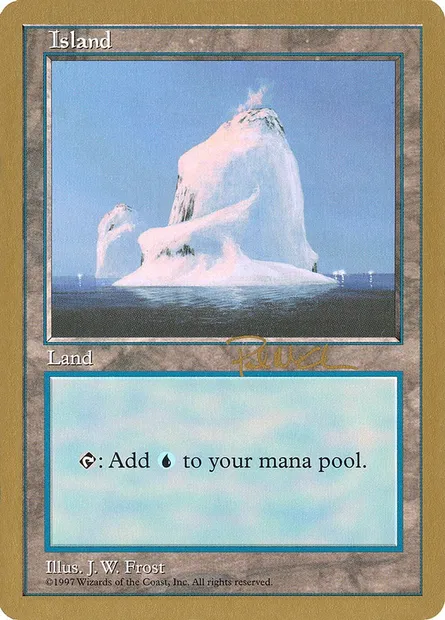 Island, Magic card WC97 pm437 — World Championship Decks 1997 set