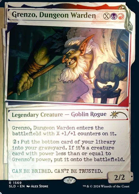 Grenzo, garde du donjon, carte Magic SLD 1569★ — extension Secret Lair Drop