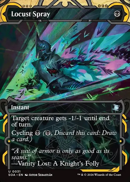 Locust Spray, Magic card SOA 31 — Secrets of Strixhaven Mystical Archive set
