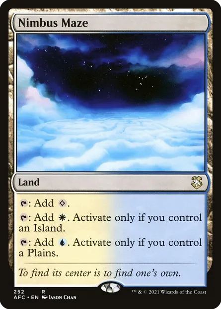 Nimbus Maze, Magic card AFC 252 — Forgotten Realms Commander set