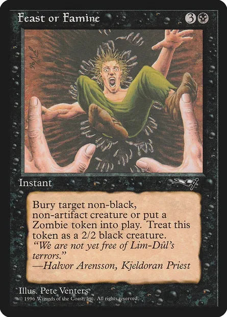 Feast or Famine, Magic card ALL 49a — Alliances set