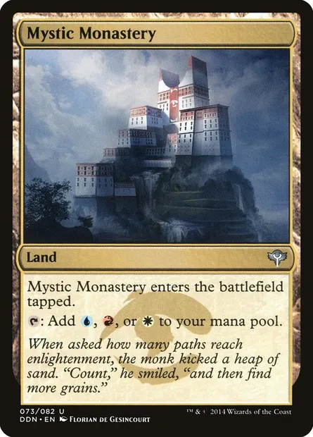 Mystic Monastery, Magic card DDN 73 — Duel Decks: Speed vs. Cunning set