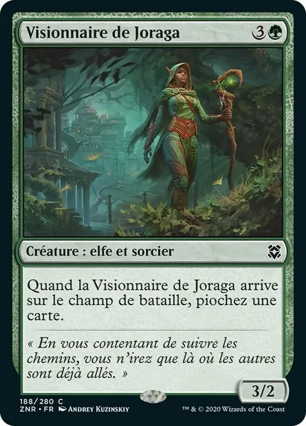 Visionnaire de Joraga, carte Magic ZNR 188 — extension Renaissance de Zendikar