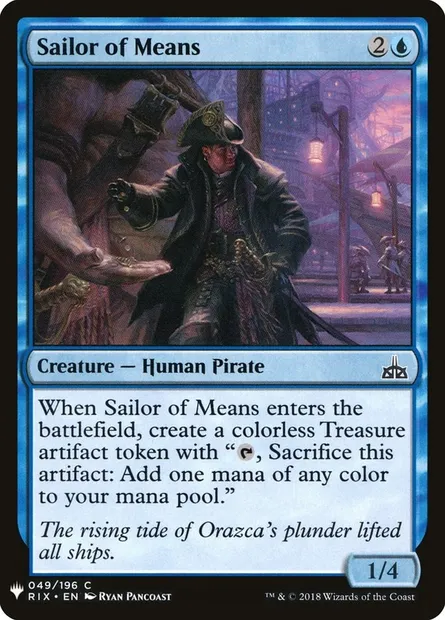 Sailor of Means, Magic card PLST RIX-49 — The List set