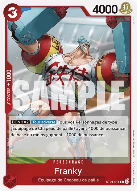Franky, carte One Piece ST21-011 — extension GEAR 5TH