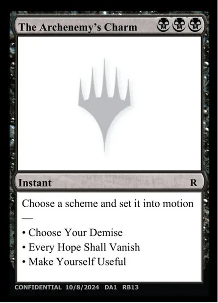 The Archenemy's Charm, Magic card UNK RB13 — Unknown Event set
