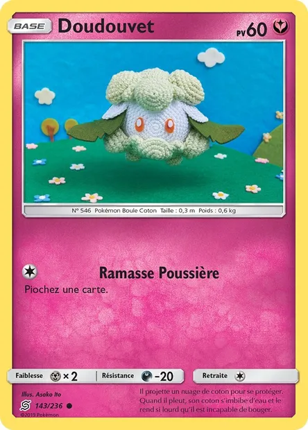Doudouvet, carte Pokémon UNM 143 — extension Harmonie des Esprits