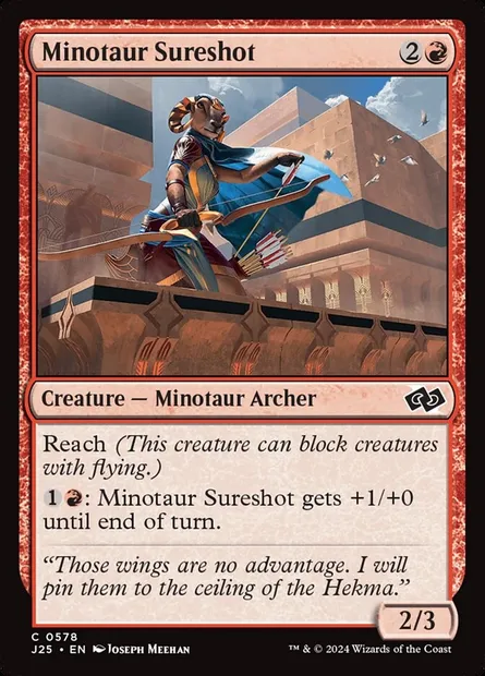Minotaur Sureshot, Magic card J25 578 — Foundations Jumpstart set
