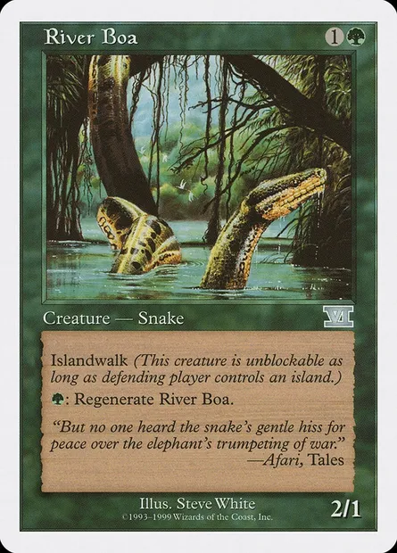 River Boa, Magic card BRB 59 — Battle Royale Box Set set