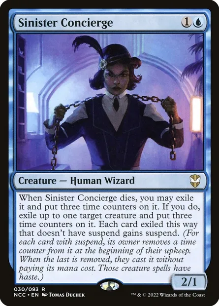 Sinister Concierge, Magic card NCC 30 — New Capenna Commander set