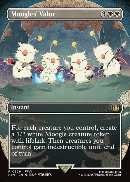 Moogles' Valor, Magic card FIN 326 — Final Fantasy set