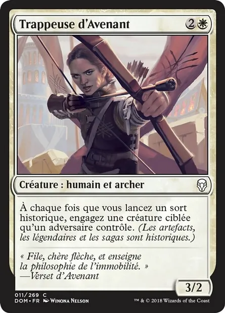 Trappeuse d'Avenant, carte Magic DOM 11 — extension Dominaria