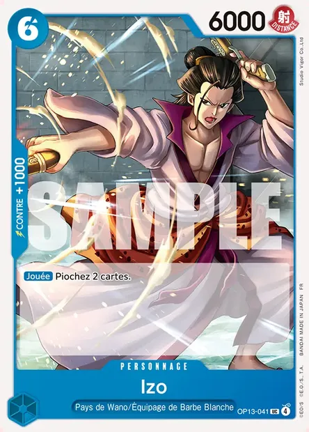 Izo, carte One Piece OP13-041 — extension SUCCESSEURS