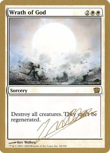 Wrath of God, Magic card WC04 jn58 — World Championship Decks 2004 set