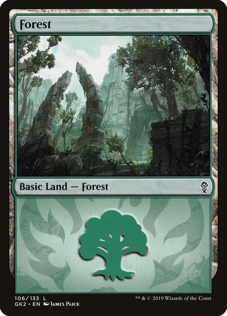 Forêt, carte Magic GK2 106 — extension RNA Guild Kit