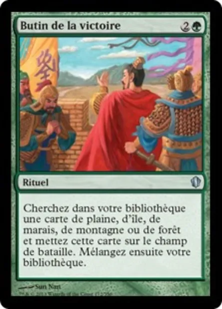 Butin de la victoire, carte Magic C13 172 — extension Commander 2013