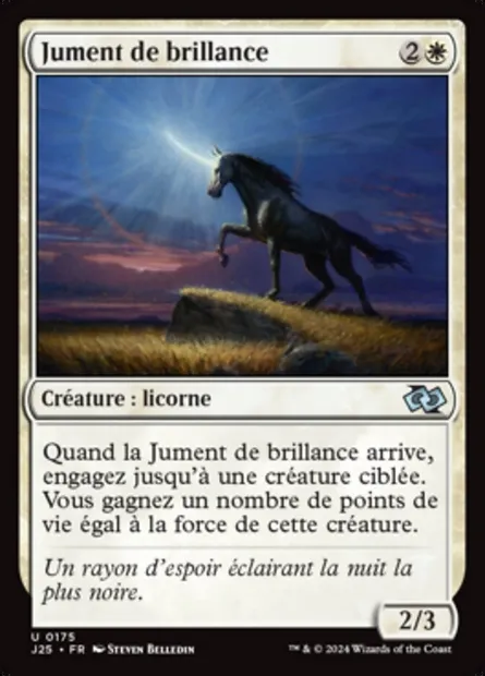 Jument de brillance, carte Magic J25 175 — extension Foundations Jumpstart