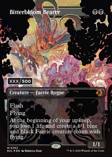 Bitterbloom Bearer, Magic card ECL 352 — Lorwyn Eclipsed set