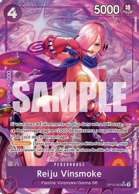 Reiju Vinsmoke, carte One Piece OP12-063 — extension L'HÉRITAGE DU MAÎTRE