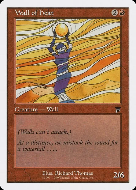 Wall of Heat, carte Magic BRB 95 — extension Battle Royale Box Set