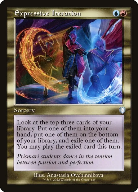 Expressive Iteration, Magic card BRC 125 — The Brothers' War Commander set