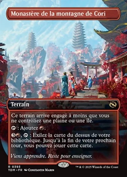 Monastère de la montagne de Cori, carte Magic TDM 393 — extension Tarkir: Dragonstorm