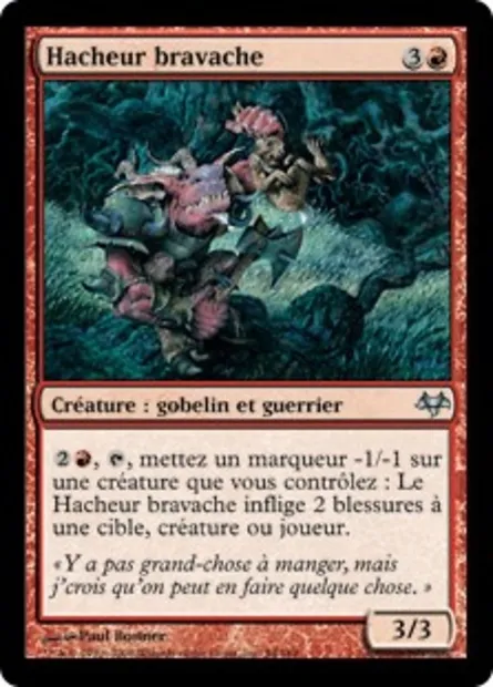 Hacheur bravache, carte Magic EVE 54 — extension Coucheciel